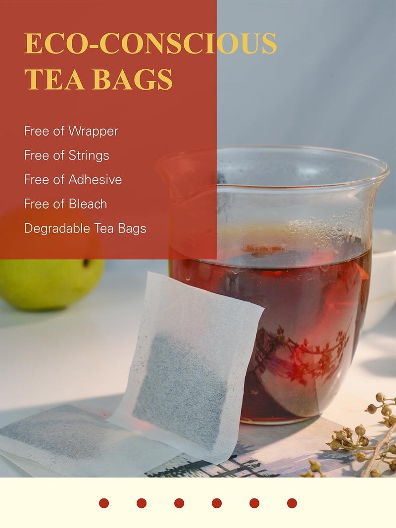 GLDNT Organic Pu-erh Tea Bags, Fermented Yunnan Dark Tea, Bold & Mellow Flavor, Caffeinated, 100 Count - Image 5